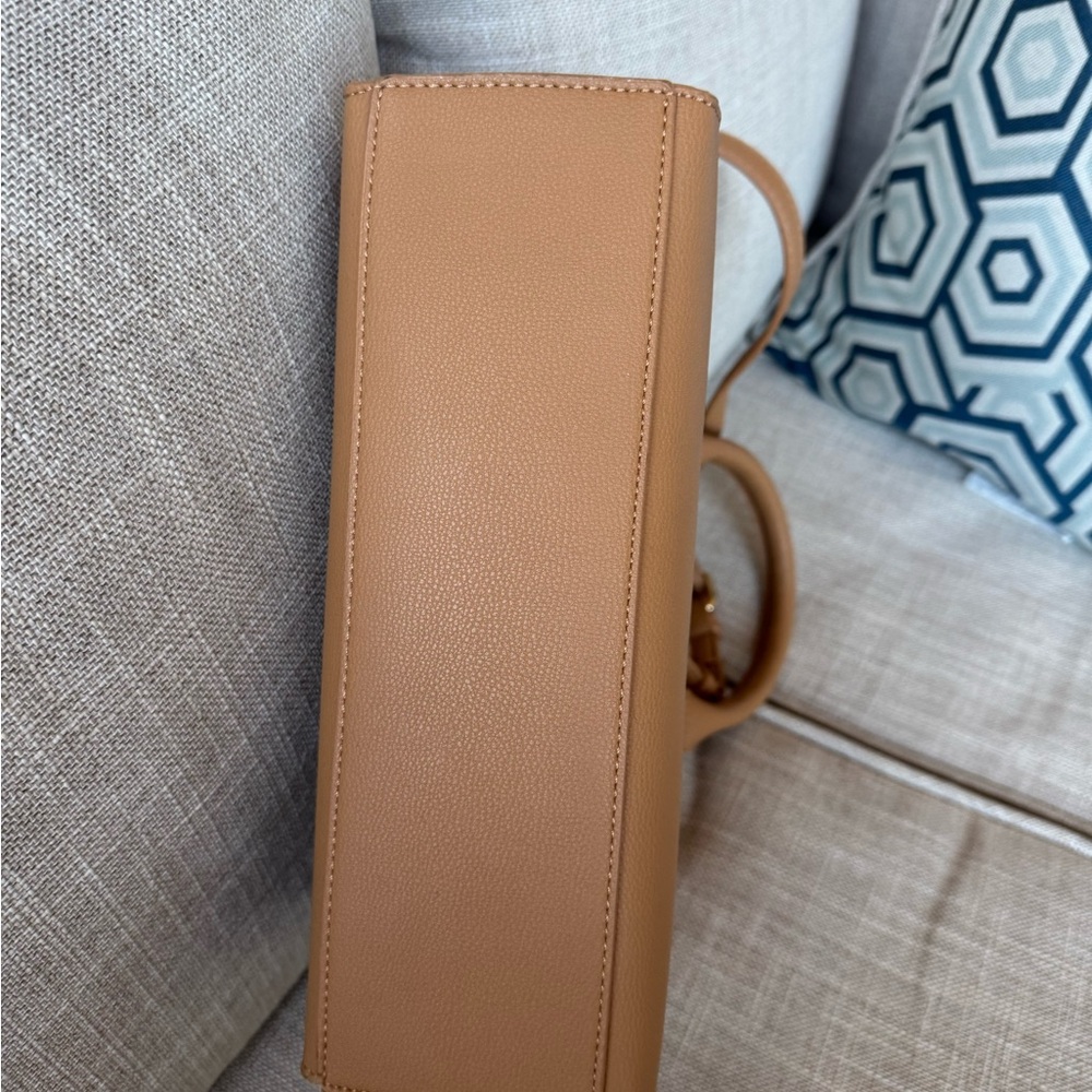 Miztique tan satchel crossbody bag new - Picture 6 of 14